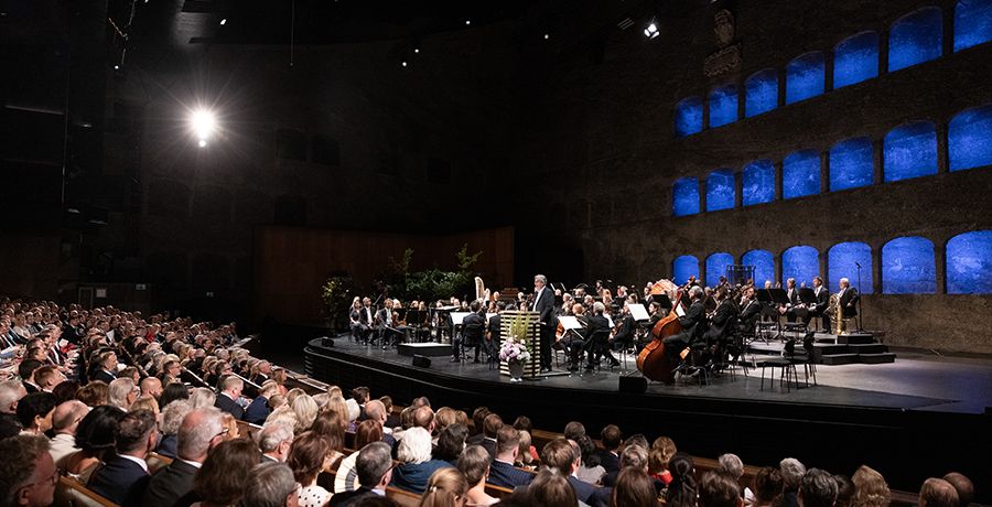 Vizekanzler Werner Kogler bei der Eröffnung der Salzburger Festspiele